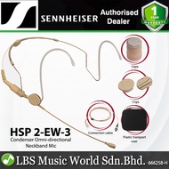 Sennheiser HSP 2-EW-3 Condenser Microphone Omnidirectional Neckband Mic for Wireless - Beige (HSP2 E