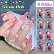 สีทาเล็บเจลลูกแก้ว สีเจล cat eye  EXTREME FLASH