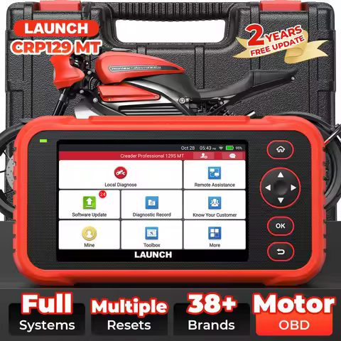 LAUNCH CRP129 MT Motor Scanner Motorcycle Scan Tool OBD Scanner for YAMAHA/Polaris/KAWASAKI/Harley/K