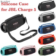 Silicone Cover Case for JBL Charge 5 Wi-Fi Wireless Speaker for JBL Charge5 Speaker Skin Shoulder Ba