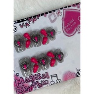 Y2K sweet and spicy vintage 3D cute handcrafted wearable nails