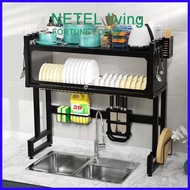 ♣ ☋ NETEL Kitchen Organizer Rack Sink Dish Rack Stainless Steel Kitchen Dish Draine