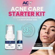 AC7D Acne Care Starter Kit (Serum 10ml +Moisturiser 30ml) - Acne Clear 7 Days | Acne Treatment for A