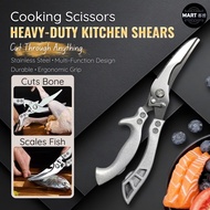 Heavy Duty Kitchen Scissors Stainless Steel Bone Cutter Chicken Fish Shears Gunting Dapur Potong Tul