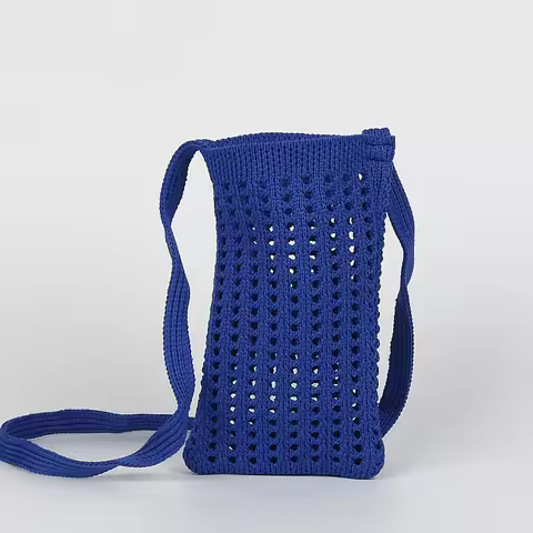 Knitted Cut Out, Breathable, Lightweight and Foldableable Women's Mobile Phone Bag, Can Carry Your M