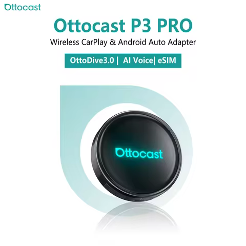 OTTOCAST P3 PRO AI Box Wireless CarPlay Android Auto AI Voice Smart SM6225 Android Box Car Accessori
