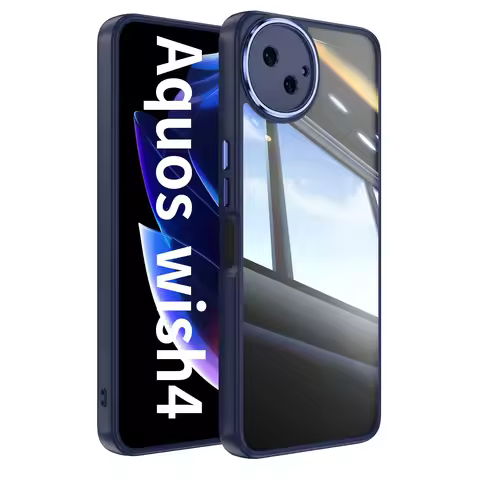 Metal 2IN1 TPU Case For Sharp Aquos wish 4 Fashion Glass Cover Anti-knock Cases For wish4