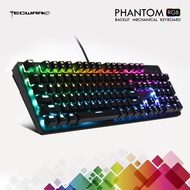 TECWARE Phantom 104 Mechanical Keyboard RGB LED Outemu Blue SwitchExtra Switches Provided Excell