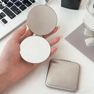 QUENNA Portable Pocket Mirror Stainless Steel Folding Double Sided Mirror for Travel Makeup On The G