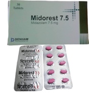 MIDOREST 7.5MG 💯 MIDOREST 15MG 💯 MIDOLAM 15MG... ORI VITAMINS PILL 1 STRIP 10BIJI 5 STRIP 50BIJI PIL