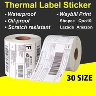 【Thermal Sticker】Barcode Label Roll Sticker Address Label Waybill Print