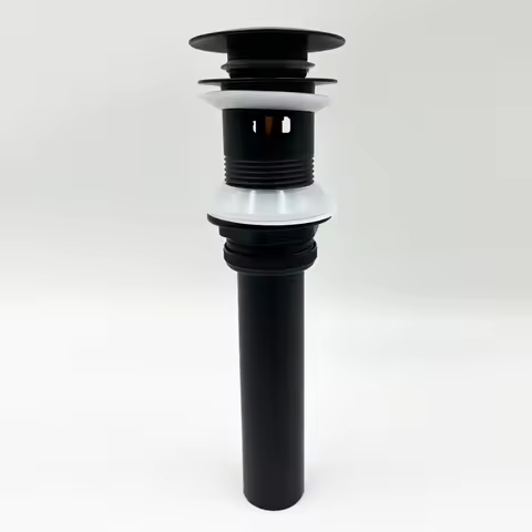 Bathroom Sink Drain with Overflow, Vessel Sink Lavatory Vanity Up Drain Stopper, 304 Stainless Steel