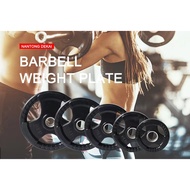 Plate Weight Rubber Dumbbell Barbell Weight Plate Diameter 3CM DEKAI (15 - 25 KG)