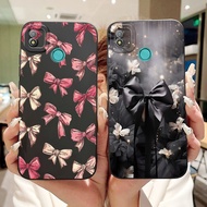 For Tecno Pop 4 Air Cover Case Fashion bow flower Letter Printing Silicone Soft Phone Bumper for Tec