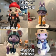 Doll Mall Cartoon Sculpture IP Character Mascot Glass Steel Large Image Influencer Meichen Ornaments