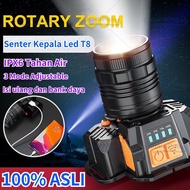 Senter Led Super Terang/led Senter Super Terang/Senter Kepala Led Glare T8 Zoom/lampu Senter Kepala 