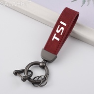 For Volkswagen VW Jetta GLI TSI Golf 7 4 5 6 8 MK4 MK5 MK6 MK7 GTD Handmade Keychain Genuine Leather Keyring Auto Accessories