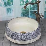 CJ7F ห้องน้ำ อ่างล้างหน้าเซรามิกสไตล์โบราณ อ่างล้างหน้าแบบตั้งพื้น อ่างล้างหน้าสไตล์จีน สร้างสรรค์ อ