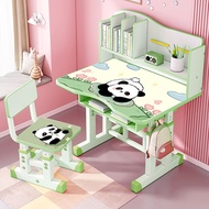 Meja Belajar Anak Set Kursi Meja Sekolah Meja Les Serbaguna Johan Study Desk Meja Aesthetic Lemari B