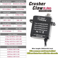 RampCrab High Torque Servo with Servo Horn and Mount for FMS FCX24, Upgrade Parts for RC Crawler 1/2