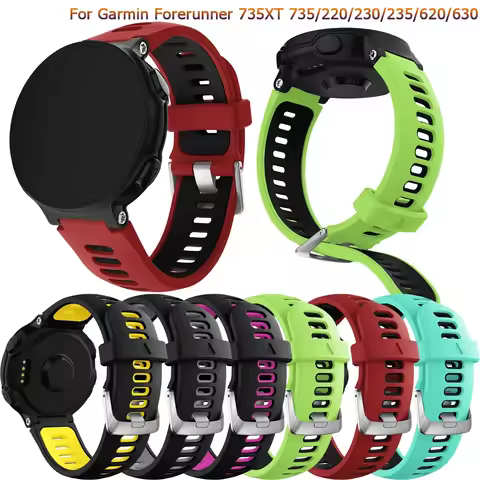 silicone strap for Garmin Forerunner 735XT Smart band For Garmin Forerunner 230 235 220 620 630 735X