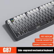 ZIFRIEND G87 87Keys Wired Mechanical Keyboard RGB Hotswap PBT Side Engraved Keycaps Gaming Keyboard