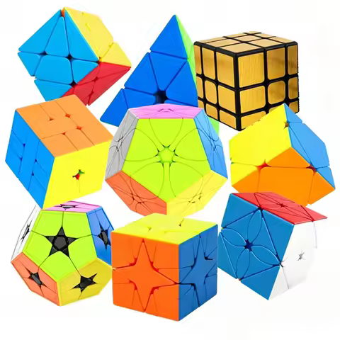 Magic Speed Cube Mirror Pyramid Skewb 3x3 2x2 SQ1 Polaris Jingang Megaminx Problem Solving Brain Tea