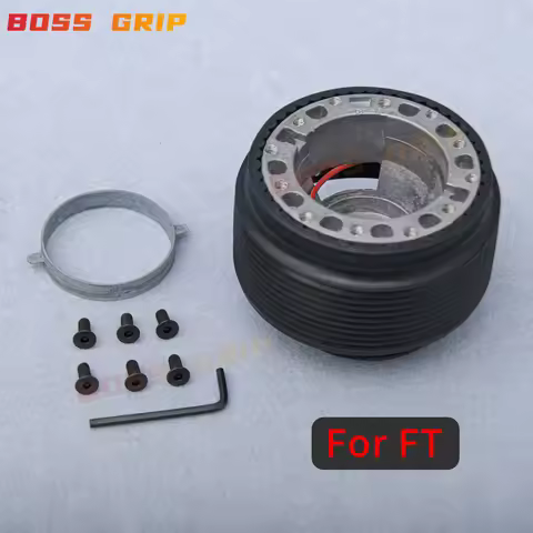 PC-SH02-FT JDM Black Steering Wheel Hub Adapter Boss Kit For FIAT