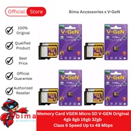Original VGEN Micro SD V-GEN Memory Card 4gb 8gb 16gb 32gb Class 6 Speed Up to 48 Mbps
