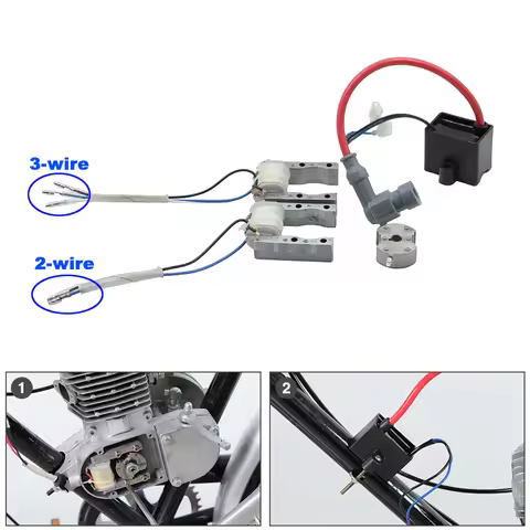 CDI Ignition Coil Magneto For Motorized 49cc 60cc 80cc Engine Bicycle 2-Stroke Engine Motorized Bicy
