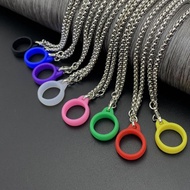 Stainless Steel Square Pearl Chain Necklace Chain Lanyard For Uwell VTV SP2 Vape Pod Accessories Stainless Steel Square Pearl Chain Necklace Chain Lanyard