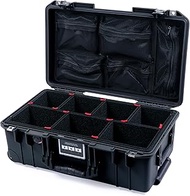 Pelican Air 1535 Carry-on Case by ColorCase - Black - Medium Size Waterproof Case with TrekPak Divid