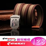 台灣現貨  ＊ Catwalk's 搖滾の貓 ＊ 軍規風美國鷹國旗立體金屬扣加厚帆布腰帶 15色現貨 台灣發貨