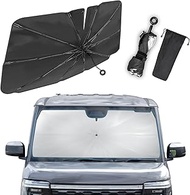 SEIWA Car Sunshade, Front One-Touch Sunshade, S Size (Windshield Compatible Size (W x H x D): 51.2 x