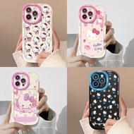 Kitty Cat Flowers case For Realme 5S 5i C3 6i RENO 4 Lite 5F C11 C35 C25Y C21Y Realme 11X C67 12X No
