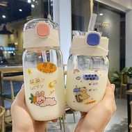 stanley tumbler zojirushi thermal flask Water cup female Internet celebrity with straw glass, new style with a scale, cute girl's heart ins feng shui cup