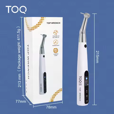 Dental Implant Motor Electric Wireless Torque Driver Implant Torque Wrench with 16pcs Screwdrivers C