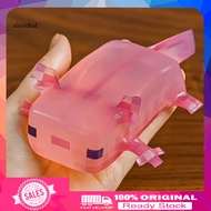 [Nice]  Translucent Axolotl Squeeze Toy Pixel Axolotl Fidget Toy Cute Pink Axolotl Squeeze Toy – Sof