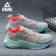 PEAK | รองเท้าบาสเก็ตบอล Peak สำหรับผู้ชาย รองเท้าฝึกซ้อมกลางแจ้ง รองเท้ากีฬาแบบสวม ส่วนบนเป็นยาง รอ