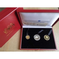 Malaysia Coin - 2010 50th Bunga Raya 100 Ringgit Gold Proof Coin Set of 3