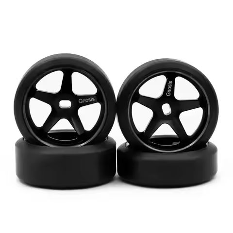 2.5/5.5 Degrees Hard Plastic Drift Tires Metal Wheel Rim for Wltoys 284131 K969 K989 Kyosho Mini-Z 1