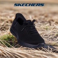 Skechers Women Slip-ins Active Graceful First Blush Shoes - 100736-BBK Air-Cooled Memory Foam