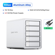 ORICO 3.5-Inch HDD DAS 5 Bay Video Editing Lary 110TB ขยายข้อมูลได้อย่างง่ายดาย150W แหล่งจ่ายไฟในตัว