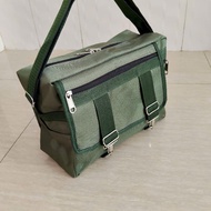 2-zip crossbody tool bag canvas storage bag