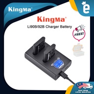 Kingma Li-92B / Li-90B Batteries and LED Dual USB Charger Compatible with Olympus SH-50 iHS SH-60 SP