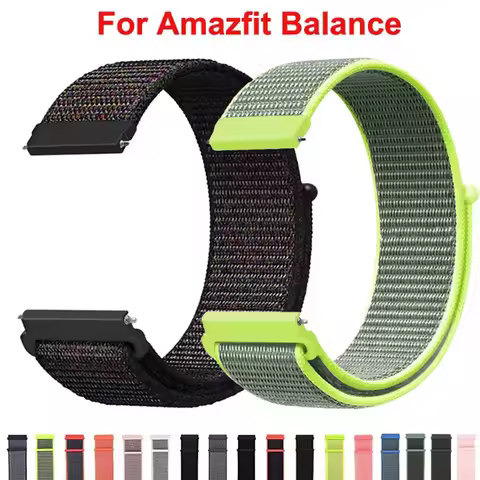 Nylon Loop Strap for Amazfit Balance Correas Replacment Bracelet for Amazfit Balance Band Belt for A