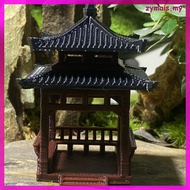 【READY STOCK】Gazebo Zen Garden Pavilion Fish Tank Decoration Small Ornaments Mini Desktop Plastic  z