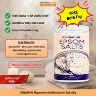 Epsom Salts (Magnesium Sulfate) Food Grade Epsom Salts 400g/1Kg For Bath, Foot And Baby