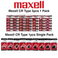 MAXELL Lithium Coin Cell Battery CR2032 CR2025 CR2016 CR1632 CR1220 CR1616 CR1620 CR2430 1pcs & 5pcs