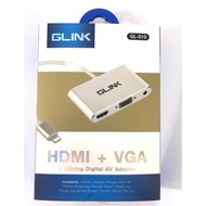 GLINK HDMI+VGA LIGHTNING DIGITAL AV ADAPTER GL-010